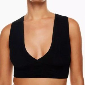 Babaton Sculpt Knit Deep V Tank- Pink